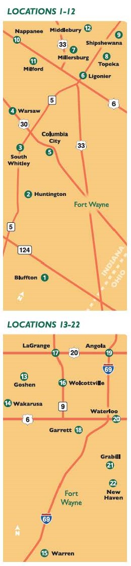 Indiana Drop Box Route Map