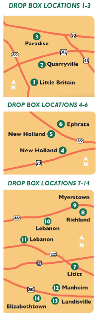 PA Eastern Drop Box Map - GU