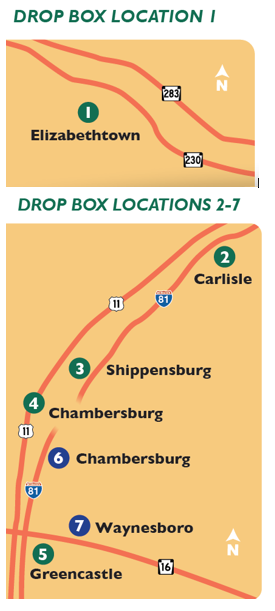 PA South Central Drop Box Map GU